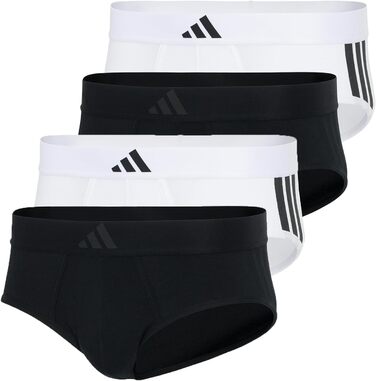 Труси чоловічі Adidas Basic 4 шт. (Білий / Чорний, M)