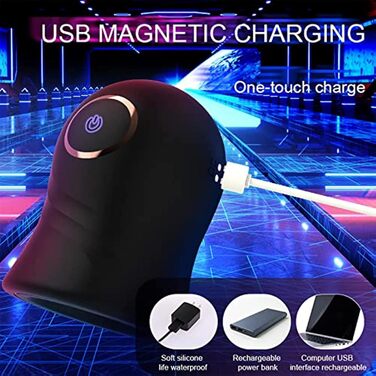 Вібратор для чоловіків LYAMais Eichelvibrator – 12 режимів, масажер для статевого члена, силіконовий статевий аксесуар