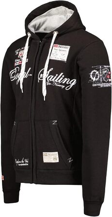 Чоловічий світшот Geographical Norway Fighter чорного кольору, розмір XL