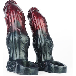 Силіконовий пеніс-чохол Soarvlorfy для собак, реалістичний, фіолетовий, L