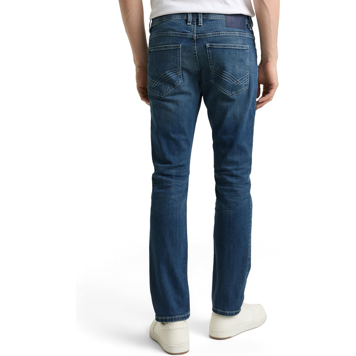 Чоловічі джинси Tom Tailor TTMARVIN Straight з еластичним стрейчем, Used Mid Stone Blue Denim, 34W/30L