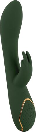 Елегантний вібратор для інтимної стимуляції Rabbit Grün/Gold, 3.0-4.1 см