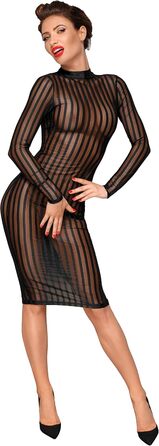 Чорне мереживне сукня-комбінезон для жінок Noir Handmade, XL, мереживо, прозоре, на колінах