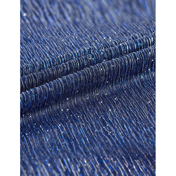 Прозора футболка-сітка Casey Herren з довгим рукавом, мереживна сорочка, мерехтливі сорочки, клубний стиль, A2-блакитний