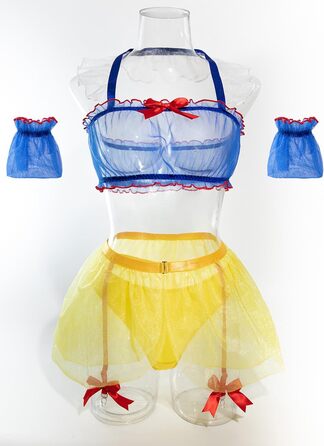 Костюм для косплею Oludkeph Prinzessin: жіночий набір з 7 елементів, ролеві ігри, спідниця, мереживо, блакитний