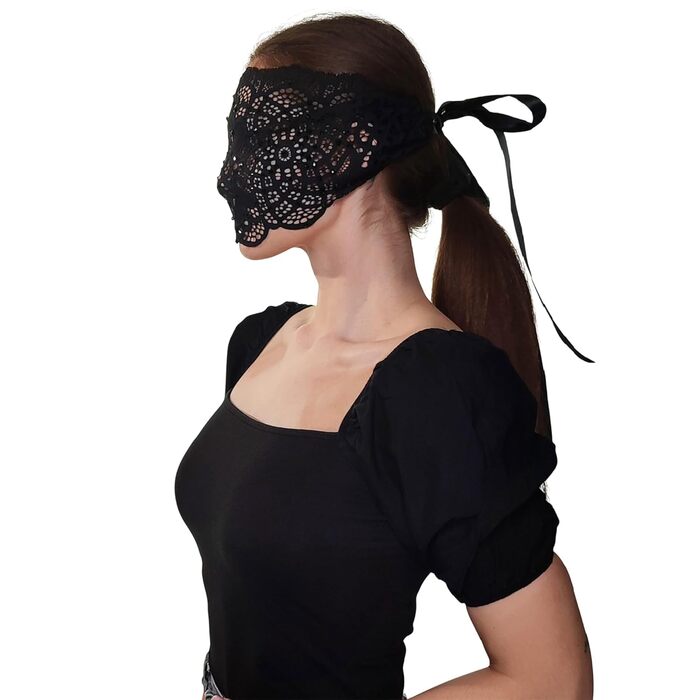 Чорна маска на обличчя з мереживом та стразами для жінок, елегантна венеціанська маска для карнавалу, Хелловіну, косплею, костюмованих вечірок, чорний колір