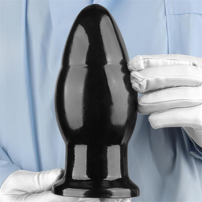 Анальний масажер XXL з сильним сукупником - анальний дилататор для жінок та чоловіків, чорний