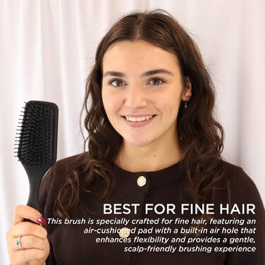 Масажна щітка для волосся Denman Paddle Brush D84, 9 рядів щетинок, 1 шт.