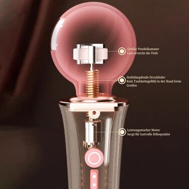 Масажер для тіла Jpscor Elektro Shock Massagestab: вібратор для дорослих з 10 режимів вібрації та 5 режимами електрошоку, для пар, SM-іграшки для ніпелів, клітора, G-точки, ануса та пеніса