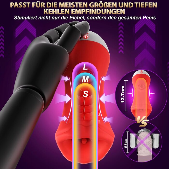 Електричний мастурбатор для чоловіків Pangpangmi з 9 режимами вібрації та функцією лізірування – іграшки для дорослих