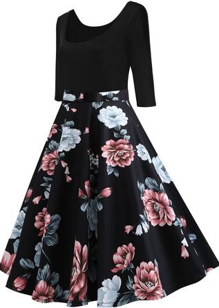 Сукня жіноча AXOE в стилі 60-х, Rockabilly, рукав 3/4, розмір L