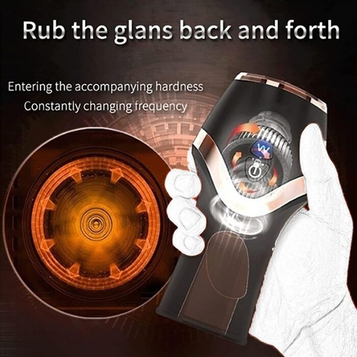 Електричний статевий аксесуар для чоловіків JFRong з 6 режимами стимуляції та вібрації, автоматичний, для мастурбації