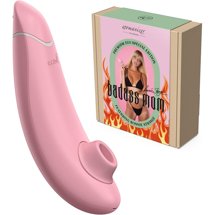 Womanizer Premium: вібратор для жінок, стимулятор клітора, преміум-якість, чорний (Bonnie Strange Eco)