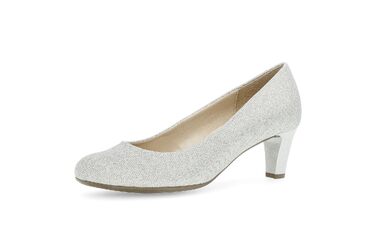 Жіночі туфлі-човники Gabor Fashion-41.400, сріблясті, розмір 39 EU