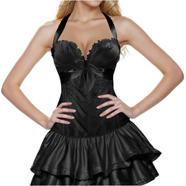 Жіночий корсетний топ: вінтажний стиль, середньовіччя, Ренесанс, квітковий принт, регульовані бретелі, шнурівка, ромбічний візерунок, корсет, корсаж, бюстгальтер, аксесуар для суконь, чорний, розмір S