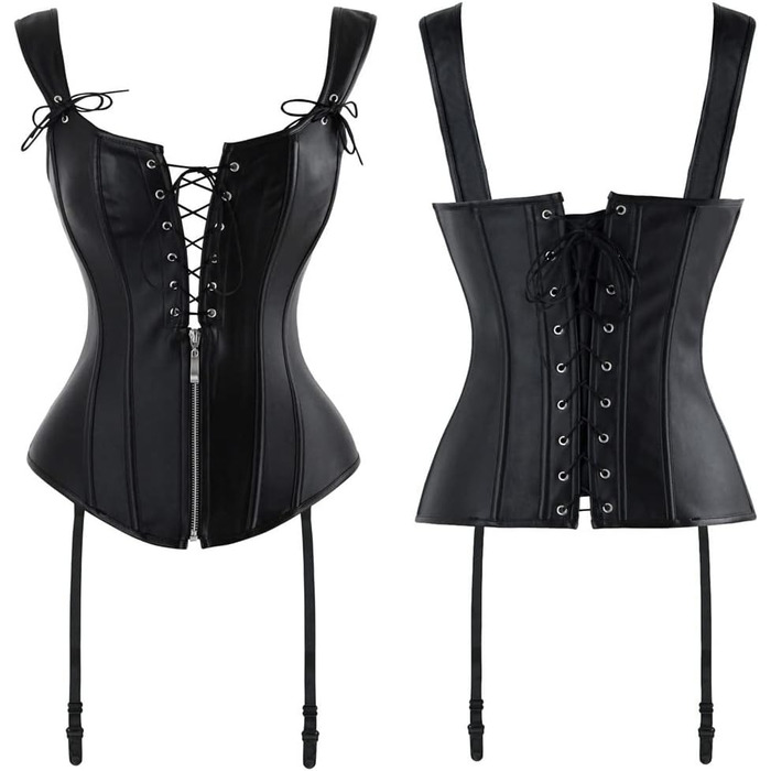 Корсет для жінок KUOSE, чорний, розмір XXL: корсет, бюстгальтер, топ з ефектним дизайном