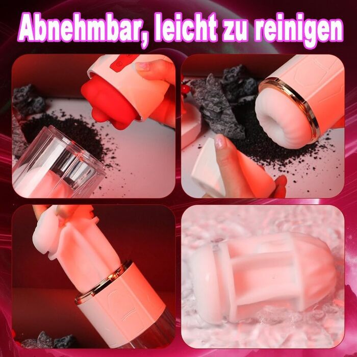 Електричний мастурбатор OnundOn для чоловіків та жінок, 3-в-1, 10 режимів вібрації