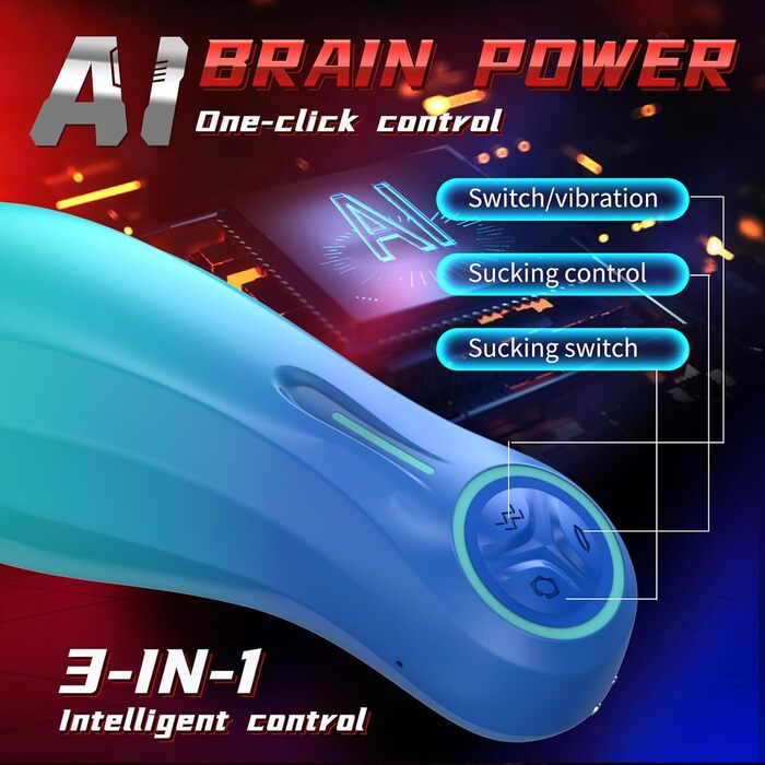 Мастурбатор для чоловіків ChicLSQ з 7 вібраційними та 7 функціями всмоктування, з м'якого TPE, автоматичний, для використання без рук