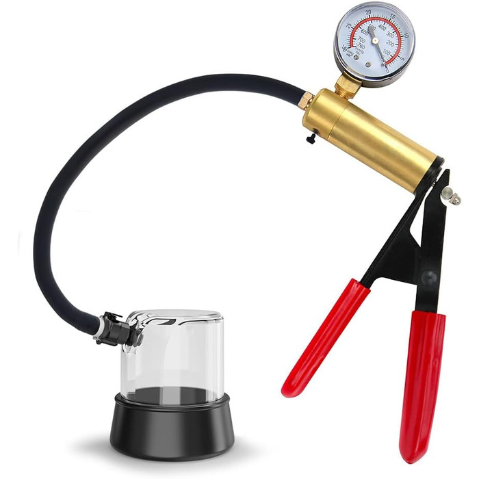 Набір для розтягування кавернозного тіла (Eichel Stretcher) з вакуумним насосом та манометром для чоловіків. Професійний набір для покращення ерекції та інтимного задоволення. 3 манжетки.