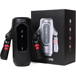 Електричний мастурбатор для чоловіків з LCD-дисплеєм, 9 режимів насосу та 5 режимів вібрації