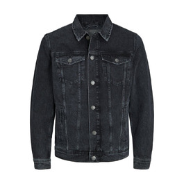 Чоловіча джинсова куртка JACK & JONES чорного кольору, розмір XXL