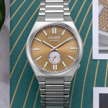 Чоловічий наручний годинник Citizen Analog Automatik (32027967) коричневого кольору