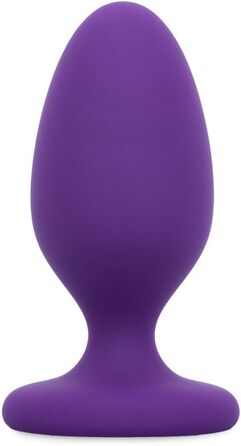 Анальний плаг AMORELIE Joy Twist – водонепроникний, силіконовий з ABS, фіолетовий