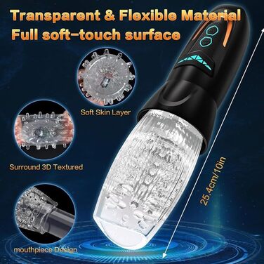 Портативний тренажер для чоловіків з багаточастотною ротацією, легко очищається