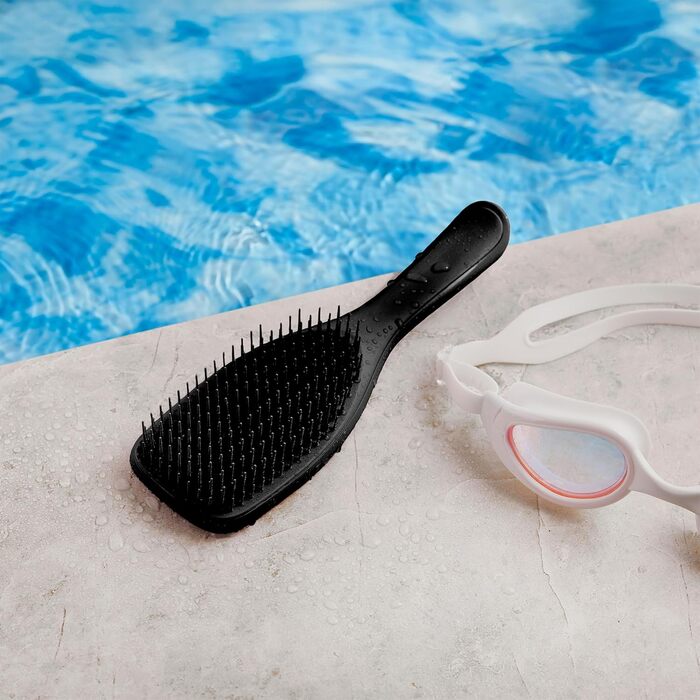 Щітка для волосся Tangle Teezer Ultimate Detangler для вологого та сухого волосся, розплутувальна щітка для всіх типів волосся, чорна