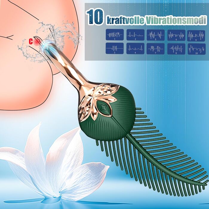 Вібратор для жінок PINTLE Klitoris Stimulator з 10 режимами – стимуляція G-точки, набір вібраторів, секс-іграшки для жінок та пар, тихий силіконовий вібратор, водонепроникний, USB-зарядка