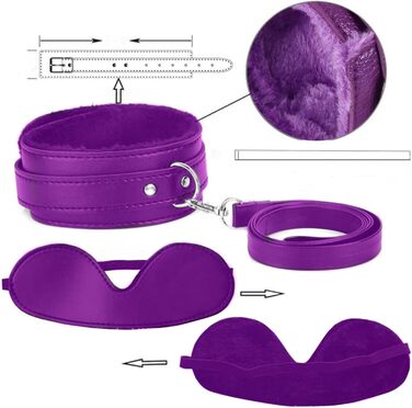 Набір для БДСМ з 26 елементів Qoosea: наручники, феттери, анальні пробки, іграшки для пар. Чорний колір.