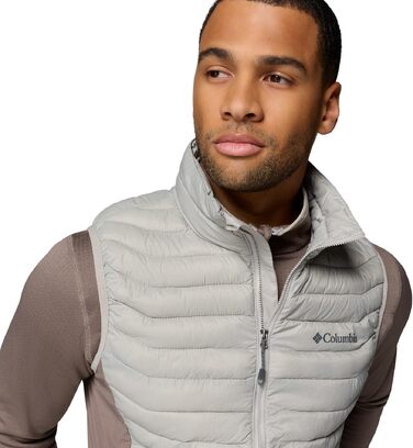 Чоловічий гібридний жилет Columbia Powder Pass Hybrid Vest, Flint Grey/Iron, розмір M