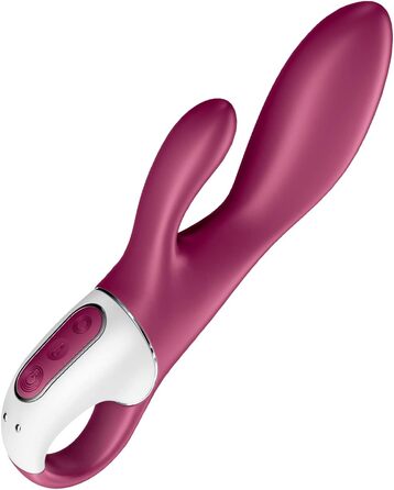 Satisfyer Rabbit Heated Affair Connect – вібратор-кролик з підігрівом та Bluetooth, 20.5 см, червоний