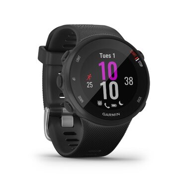 Спортивний GPS-годинник Garmin Forerunner 45 для бігу з вимірюванням пульсу та планами тренувань, чорний, Small