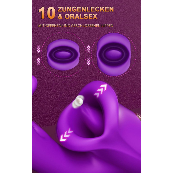 Вібратор для жінок з 10 режимами, стимулятор клітора та анальний секс-іграшка для пар