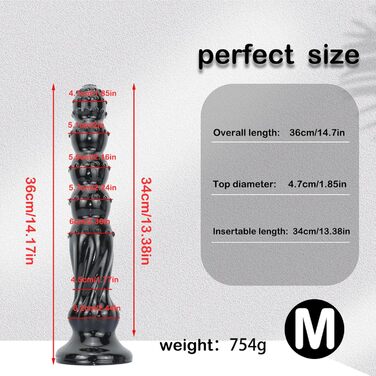 Масажер для простати з присоскою Yasexx Super ong Butt Pug - секс-іграшка для чоловіків та жінок