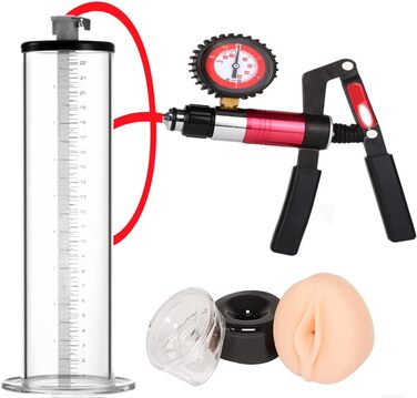 Набір для збільшення пеніса з силіконовим шлангом, 5 розмірів, для чоловіків, ручний вакуумний екстендер-тренажер
