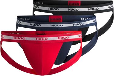 Чоловічі труси-сліп Hugo Jockstr Planet, комплект з 3 шт. з бавовни з логотипом (S)