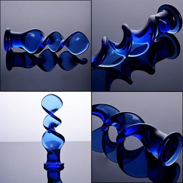 Набір анальних пробок зі скла ScreaAss 4 Stile: комплект з 4 анальних пробок, кристалічне скло, G-точка, масажер простати, для жінок та чоловіків