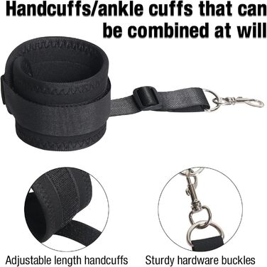 Набір для БДСМ-фетшингів: кайдани, наручники, мотузки, петиш та маска для початківців