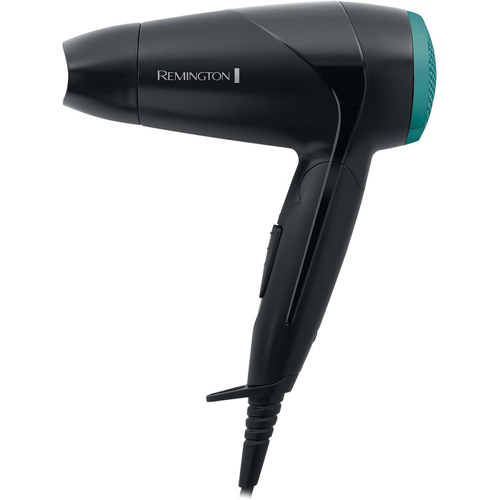 Дорожній фен Remington On The Go D1500 білий: складаний, 2000 Вт, з дифузором та вузьким соплом, двовольтажний (120/240V)