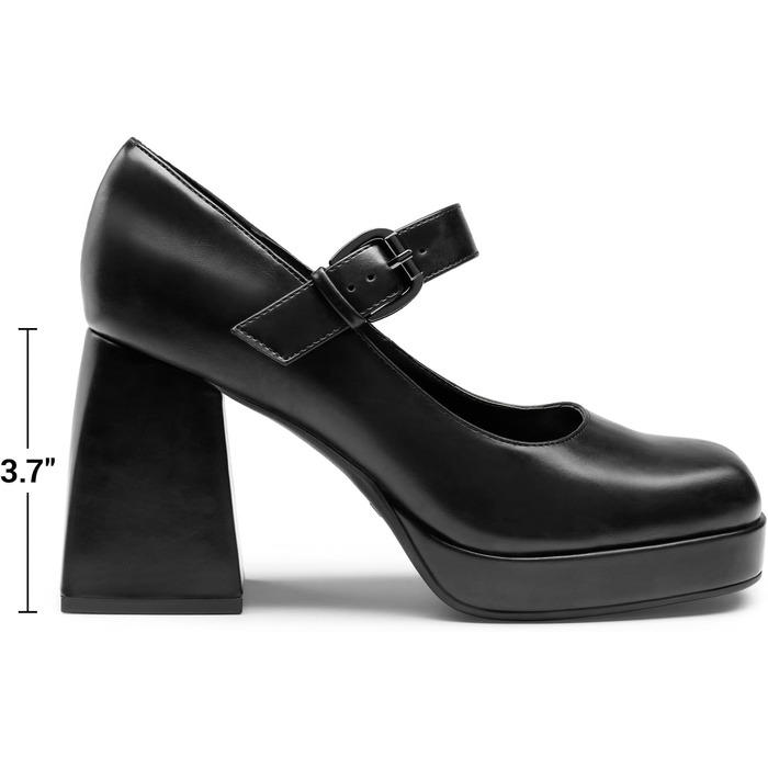 Жіночі туфлі Mary Jane Dream Pairs, чорні, екошкіра (PU), розмір 38 EU