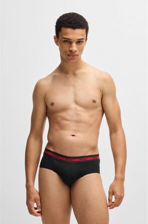 Чоловічі труси Hugo (XL, чорний) з логотипом Triple Planet, 3 шт. з бавовни