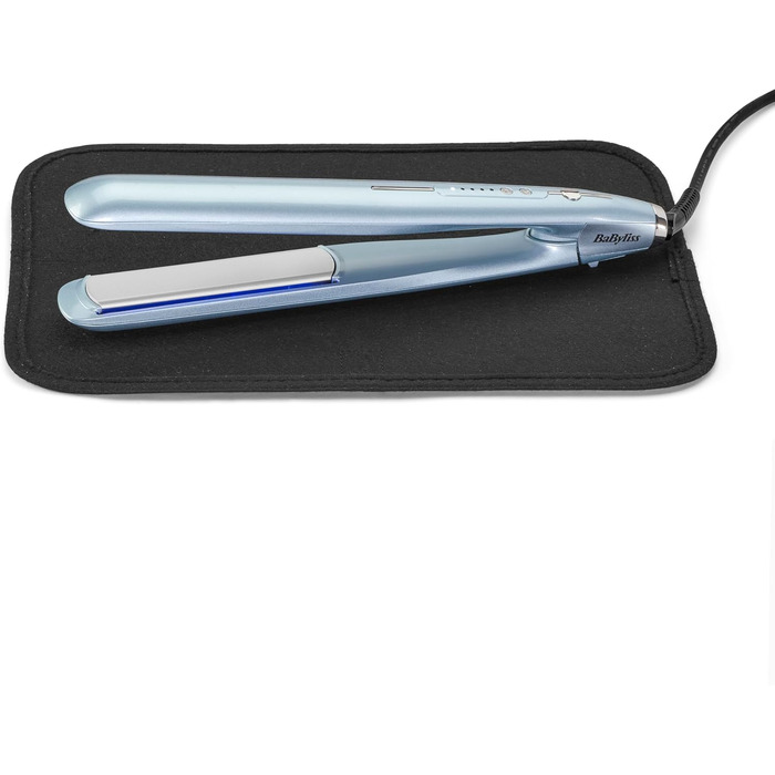 Випрямляч для волосся BaByliss Hydro Fusion ST573E з технологією Dual-Ion, ефект проти пухнастості, 5 режимів температури, синій