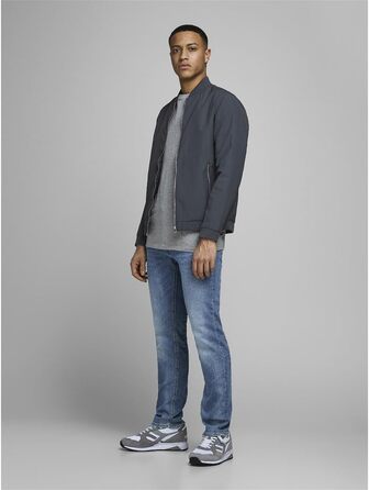 Чоловічі джинси Jack & Jones JJORIGINAL Slim Fit синього кольору (33W / 30L)