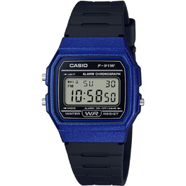 Наручний цифровий годинник Casio F-91WM унісекс, синій