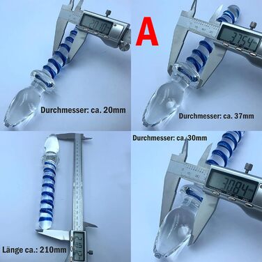 Сет анальних плугів ScreaAss 4 шт. з кришталю, подвійний наконечник, спіраль, стимулятор G-точки, для жінок та чоловіків