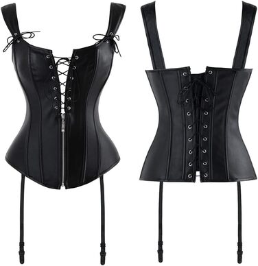 Корсет для жінок KUOSE, чорний, розмір XXL: корсет, бюстгальтер, топ з ефектним дизайном