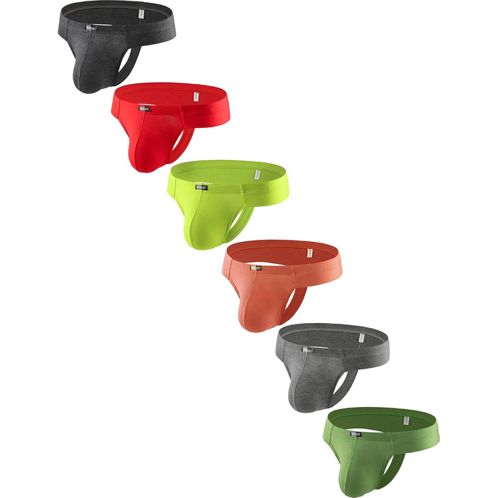 Танга чоловічі iKingsky з модалю, 6 шт. у пакунку, сексуальні, бразильські, з вирізом для підтримки, чоловіча білизна