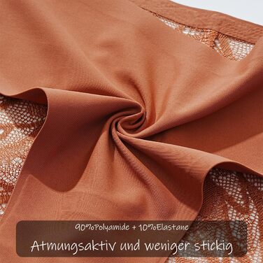 Набір трусів FINETOO Seamess Sips: 6 шт. мереживних гіпстерів для жінок, сексуальний V-подібний крій, S-X